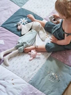 Tapis De Sol Patchwork DOUCE PROVENCE Parme / Multicolore - Vertbaudet -Vertbaudet Enfant Promos Magasin tapis de sol patchwork douce provence 2