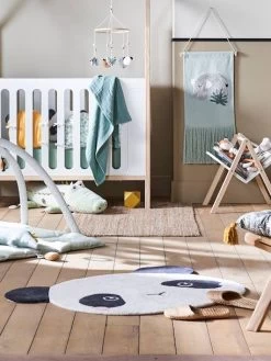 Tapis Panda HANOÏ écru / Noir - Vertbaudet -Vertbaudet Enfant Promos Magasin tapis panda hanoi 2