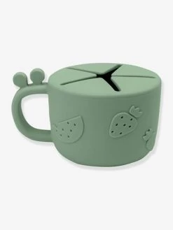Tasse à Goûter DONE BY DEER Peekaboo Raffi En Silicone Vert - Done By Deer -Vertbaudet Enfant Promos Magasin tasse a gouter done by deer peekaboo raffi en silicone 3