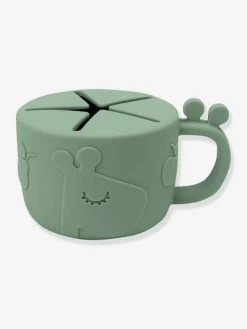 Tasse à Goûter DONE BY DEER Peekaboo Raffi En Silicone Vert - Done By Deer -Vertbaudet Enfant Promos Magasin tasse a gouter done by deer peekaboo raffi en silicone 4
