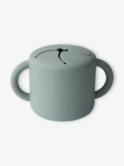 Tasse à Goûter MUSHIE En Silicone Vert - Mushie -Vertbaudet Enfant Promos Magasin tasse a gouter mushie en silicone 3
