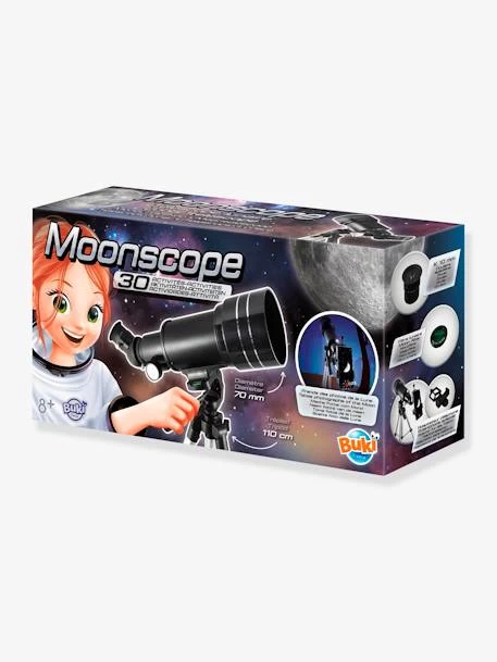 Télescope Lunaire 30 Activités - BUKI Noir - Buki 1 Télescope Lunaire 30 Activités - BUKI Noir - Buki