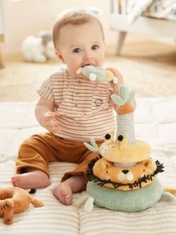 Tour à Empiler En Tissu TANZANIE Multicolore - Vertbaudet -Vertbaudet Enfant Promos Magasin tour a empiler en tissu tanzanie 2