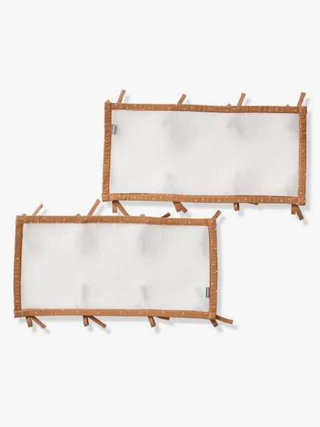 Tour De Lit Respirant Petit Nomade écru / Camel - Vertbaudet 2 Tour De Lit Respirant Petit Nomade écru / Camel - Vertbaudet – Image 2