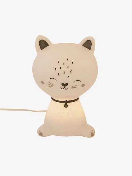 Veilleuse Moustachat Blanc / Bleu - Vertbaudet 2 Veilleuse Moustachat Blanc / Bleu - Vertbaudet – Image 2